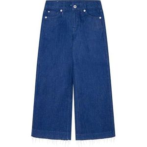 Pepe Jeans Jeans met wijde pijpen voor meisjes Undone Jr, Blauw (Denim), 12 jaar