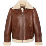 SCHOTT - LC 1259 - Bomberjasje - Kastanje Kleur - Schapenleer