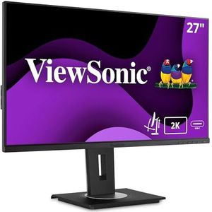 Viewsonic VG2755-2K 68,6 cm (27 inch) Business Monitor (WQHD, HDMI, DP, USB 3.0 Hub, USB C, in hoogte verstelbaar, Eye-Care) zwart