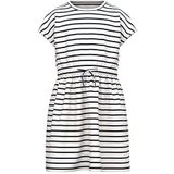 NAME IT Girl's NKFMIE SS Dress NOOS Jurk, Dark Saffier/Stripes: Y/D Stripes, 92, Donkere Sapphire/Stripes: y/D Stripes, 92 cm