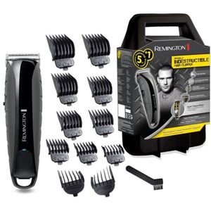 Remington Tondeuse Virtually Indestructible (Krachtige Tondeuse, Snoer/ Snoerloos, 120 Minuten, 4 uur Oplaadtijd, 11 Opzetkammen (1.5 - 25 mm), Waterdicht, Incl. Opbergkoffer) HC5880
