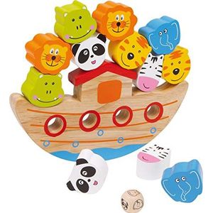 Small foot - Behendigheidsspel - De dieren in de ark - Houten speelgoed vanaf 3 jaar
