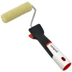 Nespoli - Mini verfroller 11 cm Teflon behandeld Surface Protector voor impregnatie en houtverf, verfrol voor doe-het-zelvers - Ergonomische soft-touch handgreep, efficiënte vrijgave