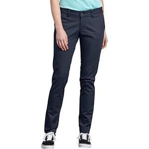 Dickies - Dames stretch twill-broek in grote maten, Blauw, 34 NL