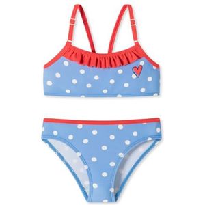 Schiesser Bustier, badpak voor meisjes, bikini-set, Lichtblauw_180935, 92