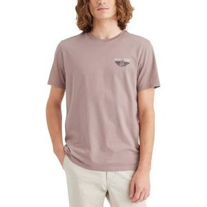 Dockers T-shirt met logo voor heren, Seasonal Stencil Fawn (Multi), XS