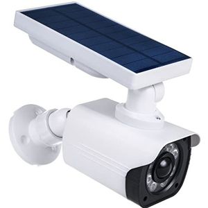 Maclean SOL1800S Dummy Camera met LED-verlichting Bewakingscamera PIR Bewegingssensor Dummy Camera op zonne-energie Geschikt voor gebruik buitenshuis IP66 Waterdicht