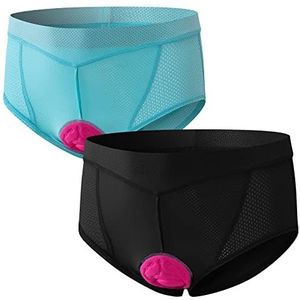 FEIXIANG Fietsbroek voor dames, korte fietsbroek, wielersportshorts, fietsondergoed met ademende 4D-gelvulling, sneldrogend