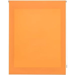 ECOMMERC3 | Transparant premium rolgordijn, afmeting 140 x 250 cm, stofgrootte, 137 x 245 cm, doorschijnend rolgordijn oranje