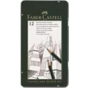 Faber-Castell 119064 - Potlodenset Castell 9000 Art, 12 verschillende hardheden 5B - 5H