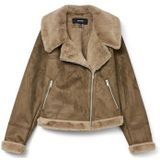 Vero Moda - Vmpeggy Boo - Veste - Grijs - Met Zipper - Lange Mouwen