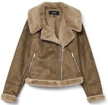 Vero Moda - Vmpeggy Boo - Veste - Grijs - Met Zipper - Lange Mouwen