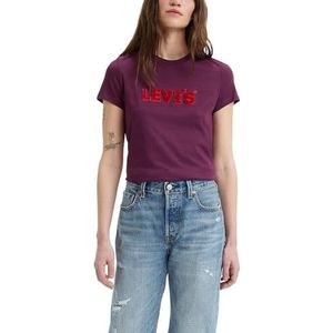 Levi's dames t-shirt The Perfect Tee, Hl Logo Grass Potent Purple, S