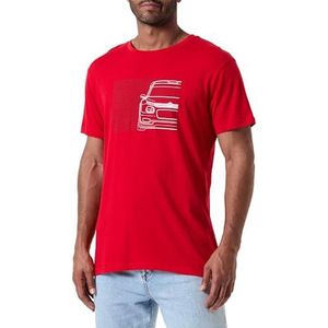 CITROËN O103087-R000 T-shirt Xsara WRC print op de voorkant en achterkant & C3WRC Sullaica Print C24S Heren Rood Maat XXL, Rood, XXL