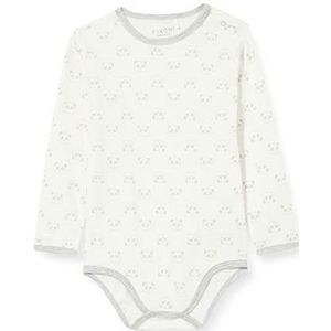 Fixoni Unisex baby body met lange mouwen T-shirt set voor kleine kinderen, gemengd grijs, 62 cm