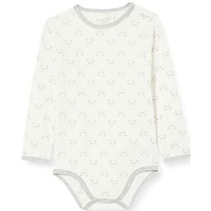 Fixoni Unisex baby body met lange mouwen T-shirt set voor kleine kinderen, gemengd grijs, 62 cm