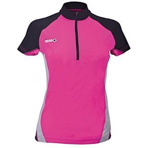 Izas arbel T-shirt met korte mouwen, dames, fuchsia/zwart/grijs, M