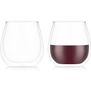 Bodum SKåL Wijnglazen, dubbelwandig, Pinot, 0,5 l, 2 stuks
