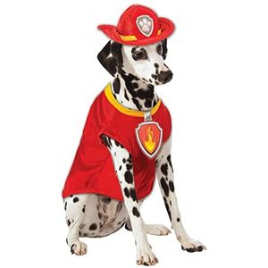 Rubie's Officiële Paw Patrol Marshall huisdier hond kostuum, maat: kleine nek tot staart 11 inch, borst 14 inch