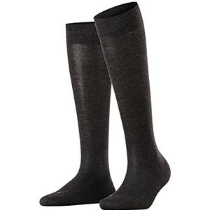 FALKE Dames Kniekousen Sensitive London W KH Katoen Met Comfort Tailleband 1 Paar, Grijs (Anthracite Melange 3080) nieuw - milieuvriendelijk, 39-42