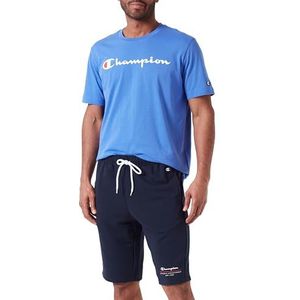 Champion Legacy Graphic Shop Authentic - New York Powerblend Terry bermuda shorts, marineblauw, M heren SS24, Navy Blauw, M