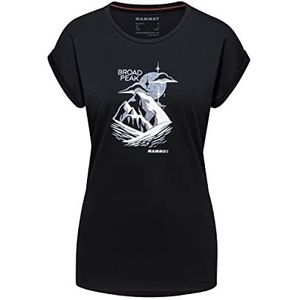 Mammut Mountain Broad Peak T-shirt voor dames, zwart, L