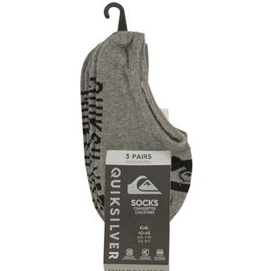 Quiksilver Liner Pack herensokken, 3 stuks, grijs, één maat