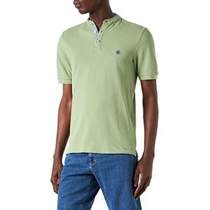 Springfield Poloshirt Mao Pique, licht kaki, S voor heren