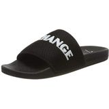 Armani Exchange Heren Mesh Pool Slides Flip Flops, Zwart Zwart Wit A120, 40 EU