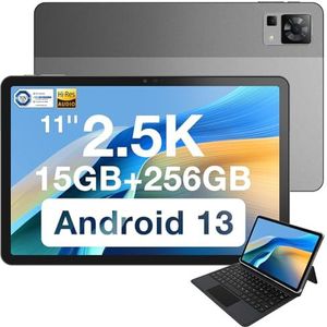 DOOGEE T30 Pro Tablet Android 13, 11 inch 2,5 K tablet, 15 + 256 GB/ 8580 mA/20 MP + 8 MP/Helio G99/Dual 4G LTE + 5G WiFi/Widevine L1/Type-C/OTG/GPS