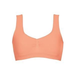 Trigema Damesbustier van microvezel - naadloos - hals- en armuitsnijding met rubber - 512311, apricot, XXL