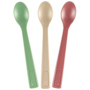 NIP EET GROENE ECO BIO BABY LEPER: Zonder melamine, lepel voor baby's en kinderen vanaf 4 maanden, vaatwasmachinebestendig, 3 stuks