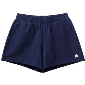 United Colors of Benetton Shorts voor meisjes en meisjes, Blauw, 130 cm