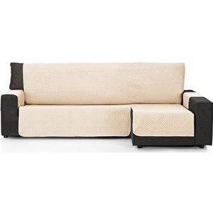 ECOMMERC3 Bankhoes Chaise Long 280 cm, geschikt voor chaise lang hoekdeel rechts en links - bankovertrek chaise lang, verstelbaar, beige