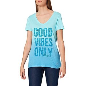 KEY LARGO Dames Shade V-hals T-shirt, lichtblauw (1216), M