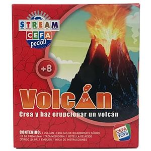 Cefa Toys Tassenwetenschap experimenten creëren je vulkaan. Educatief spel. Inclusief instructies. Geschikt voor kinderen vanaf 8 jaar.