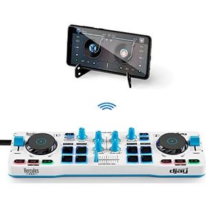 Hercules DJControl Mix Blue Edition – Bluetooth draadloze DJ-controller voor smartphones - Exclusief op Amazon