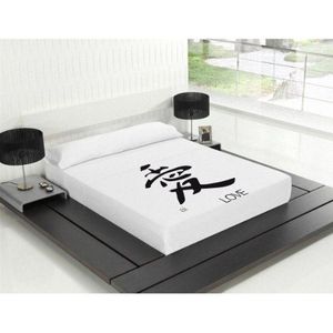 TSUKI Beddengoedset Kore, voor 135 cm brede bedden, zwart/wit/Zen Chillout (135 cm)
