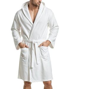 PETTI Artigiani Italiani Unisex Accappatoio Microfibra badjas van microvezel, wit, L, wit, L