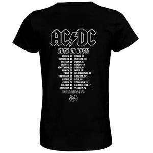 AC/DC T-shirt dames, Zwart, XL