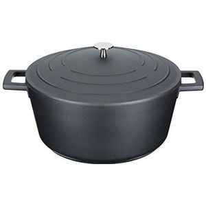 Master Class Cast aluminium ronde braadpan met deksel, 5 liter/28 cm