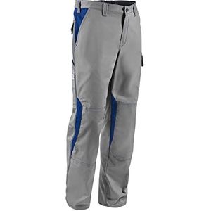 KÜBLER 23463411-9546-50 werkbroek ""Image Dress"" met zijvak 48 Mittelgrau/Kornblumenblau
