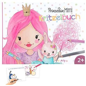 Depesche 12012 Princess Mimi - Doodle kleurboek met 48 pagina's voor het maken van prinsessen- en ponymotieven, met voorgedrukte plaatjes, kleine teksten en kleuroefeningen