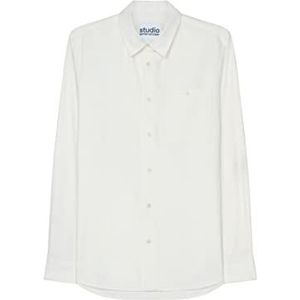 Seidensticker Studio overhemd - regular fit - gemakkelijk te strijken - Kent-kraag - lange mouwen - unisex - 100% katoen, ecru, XL