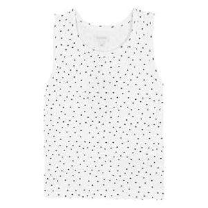 Gocco Mouwloos bedrukt T-shirt voor meisjes, Gebroken wit, 8 Jaren