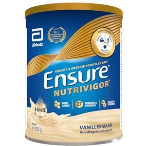 Ensure Nutrivigor 850g Vanille - Voedingssupplement voor volwassenen; Hoogwaardige eiwitten, HMB, 27 multivitaminen en mineralen (waaronder vitamine C, vitamine D, magnesium en zink)