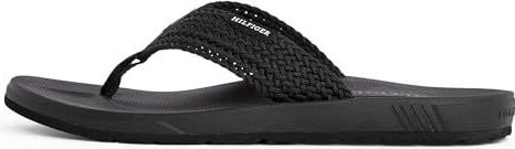 Tommy Hilfiger - Molded Hilfiger Web - Teenslippers - Zwart - 100% Polyester