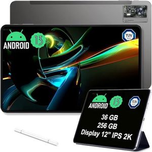 OUKITEL OT5 Tablet 12 inch 256 GB 11000 mAh batterij 2K IPS scherm Helio G99 processor 16 + 5 MP camera's Android 13 Dual SIM 5G WiFi OTG GPS (zwart)