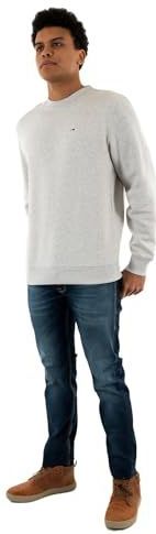 Tommy Jeans - TJM REG S VLAG FLEECE CREW - Pullover - Blauw - Katoen
