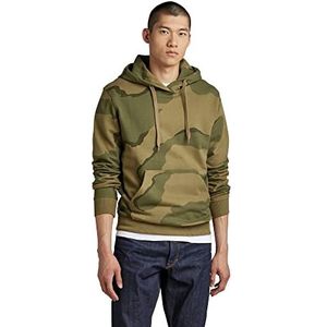 G-STAR RAW Heren Sweater Hooded Sweatshirt, meerdere kleuren (Smoke Olive Desert Camo D325-D936), XL, Meerkleurig (Smoke Olive Desert Camo D325-d936), XL